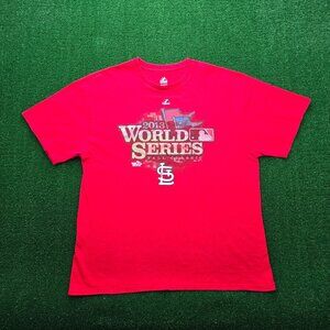 St Louis Cardinals Tshirt Mens XL Red 2013 World Series Fall Classic‎ Baseball
